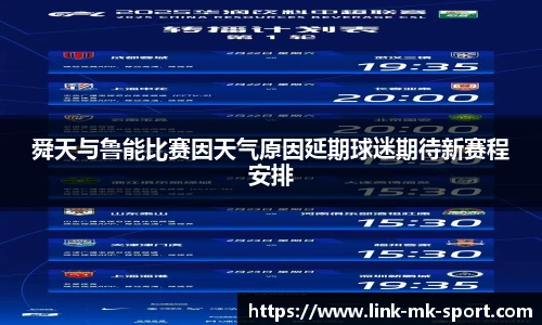舜天与鲁能比赛因天气原因延期球迷期待新赛程安排